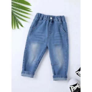 Celana jeans panjang model wisker cubit 1-4th