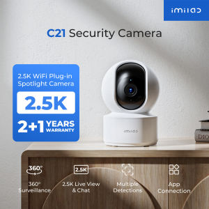 IMILAB C21 WiFi Camera Baby Monitor 360° View 2.5K Security protection Night Vision 2-Way Audio Human tracking AI Detection