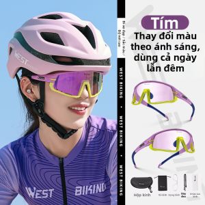 West Biking | Kính Chống Gió Thay Đổi Màu Ngày và Đêm cho Đạp Xe