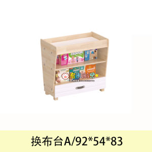 Toy Storage Cabinet for Kids Role Play Area Divider Desk Chair Combo Painted Cabinet for Children Ages 2-12
