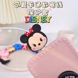 Cute Cable Bite 3D Kartun Lucu Pelindung Ujung Kabel Data Charger iPhone Silikon Rubber Cute Cartoon Karakter Super Hero Disney Lighting Protective Protec iPad iPod