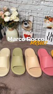 Marco Rocco รองเท้าแตะใส่ในบ้านผู้หญิง แบบสวม กันลื่น พื้นนุ่ม ส้นหนา2.5cm รองเท้าแตะลําลอง รองเท้าแตะในบ้าน รองเท้าแตะหญิง รุ่นMR8002W