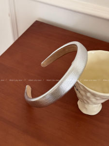 Silver Leather Hairband Womens Daily Wear Stylish Fashionable Hair Accessories Hair Grips Hair Clips Hair Pressing Tools