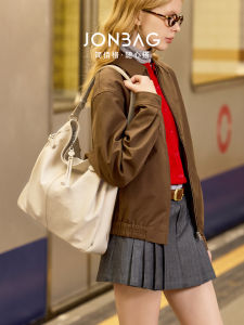 JONBAG Versatile Tote Bag Womens Large Capacity Folded Birthday Gift Casual Simple Style Single Shoulder Satchel for Traveling