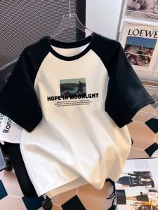 Áo Thun Cotton Nam Tay Ngắn Mùa Hè 2025 Phong Cách Mỹ Rộng Rãi Thời Trang Tay Lửng Thương Hiệu Hợp Thời Trang Thể Thao Thường Ngày