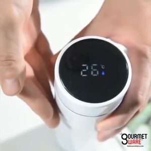 [SG Stock] 500ml Thermal Flask Temperature Display | Battery Replaceable | Stainless Steel Vacuum Flask Hot Water Bottle