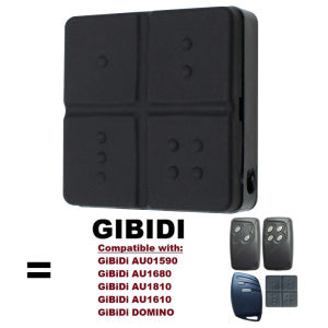 GIBIDI Garage Door Remote Control For AU01590 AU1600 AU1610 AU1680 AU1810 DOMINO Keychain 433MHz Rolling Code