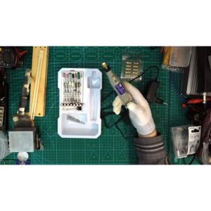 PROMO TERBARU Hilda Bor Listrik Mini Lengkap 18000 rpm/18 Volt Mini Drill Rotary Portable Alat Ukir Pahat Kayu Besi Cutter Grinda