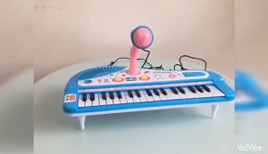 JoyToy 37 Kunci Little Musician Piano MIC Keyboard Elektronik Dengan Mikrofon Anak