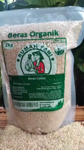 [RUMAH TANI] Beras Organik Coklat 2 Kg Asli 100% Diabetes Kualitas Bagus Untuk Diet