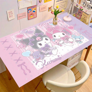 Cute Clow M Cinnamoroll Babycinnamoroll Silicone Leather Desk Mat Desk Study Table Kids Student Desk Mat Customizable