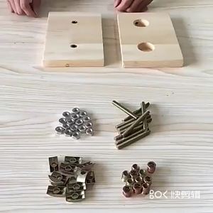 202510 Pcs Bed Rail Threaded Dowel Bolt Joiner Connector Zinc Nylon Half Moon Washer Insert Nut Single Double 90 180 Degrees Join
