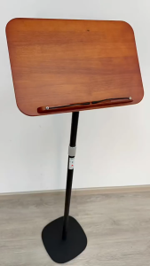 Floor Book Stand with Page Clips Height & Angle Adjustable  Cookbook Laptop Stand for Weddings Classroom Music Room Home Use