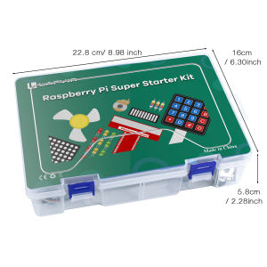 LAFVIN ชุดอุปกรณ์เริ่มต้นใช้งานแบบสุดยอดสำหรับราสเบอรี่ Pi ราสเบอรี่ Pi 5/4/4B/3B/3B + อุปกรณ์สำหรับผู้เริ่มต้นใช้งาน