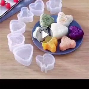 Cetakan Nasi Bento Bekal Onigiri Segitiga Besar dan Kecil Rice Mold