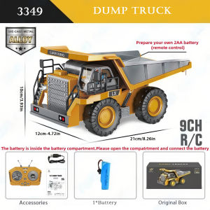1: 20 Electric Engineering Remote Control Vehicle Simulation Excavator Dump Truck Bulldozer Toy Childrens Holiday Gift
