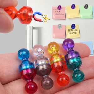 32Pcs Cute Magnetic Pushpins Mini Colorful Transparent Strong Magnet Neodymium Cone Thumbtacks Fridge School Office Supplies