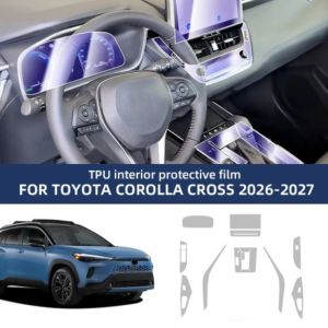 Car Interior TPU Protector Anti-scratch Film For Toyota Corolla Cross 26-27Protective Transparent Anti-tear Stickers Accessories