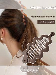 WENZHU | Fashion Stylish Frog Clip Banana Clip Twisting Clip Hairpin Ponytail Clip Hair Accessory
