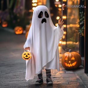 ชุดฮาโลวีน ผีสีดำ สำหรับเด็กชายและเด็กหญิง ชุดคอสเพลย์ ของตกแต่งต่างๆ สัมผัสได้กับการเล่นบทบาท