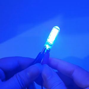 PROMO 2 PCS LAMPU SEN JELLY KEDIP 2 WARNA FLASH STROBO LED T10 8 MATA