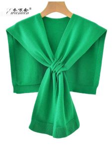 Áo Khoác Len Nhỏ Dệt Kim Thời Trang Mùa Hè Cho Nữ Áo Khoác Ngoài Đa Năng Phong Cách Hàn Quốc Áo Khoác Giả Cổ Thời Trang