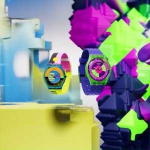 Swatch Neon Skychart (SO28G704) Green 34mm Silicone Watch