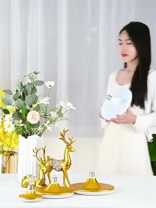 Đèn LED Âm Trần Trong Nhà 20-200W Chân E27 Tiết Kiệm Năng Lượng Kiểu Dáng Đĩa Bay Dùng Cho Nhà Để Xe Điện Áp AC 220V Tương Thích Với Thiết Bị Thông Minh