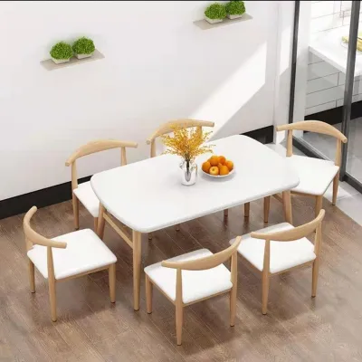 Scandinavian Style Modern Simple Dining Table Rectangular