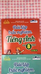 sách - COMBO 2C GLOBAL SUCCESS - Bài tập trắc nghiệm tiếng anh lớp 8 Tập 1 và 2 (có đáp án)