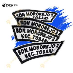 Bet Lokasi Sekolah Bordir nama identitas sekolah  nama sekolah bordir Custom satuan Harga Murah satu hari jadi