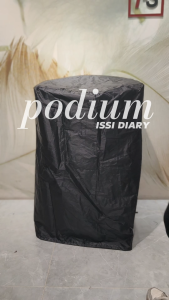 Waterproof Podium Cover Black UV Resistant Dustproof Lectern Protector Foldable Nylon Outdoor Protection