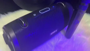 SODLK T90Plus Outdoor Karaoke Speaker Dual Microphone 120W High Power Portable Wireless Audio