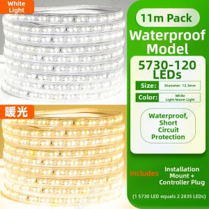 YUANMUXUAN | Ultra-bright Water-resistant Outdoor Facade Lighting Strip 220V