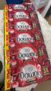 DOWNY FABRIC CONDITIONER PASSION TRI-PID (RED) 75MLx 12 Sachets | 3X Perfume Freshness | 50% More Fragrance
