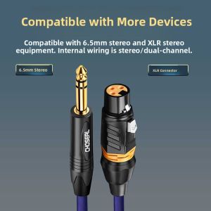 Choseal | 6.5mm to XLR Male 3-Pin Audio Cable TRS Balanced Line