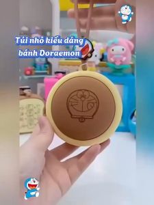 Bóp ví silicon hoạ tiết  dễ thương ví đựng tiền xu Đôrêmon Dorayaki