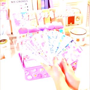 Malaysia】DIY Full Set Cream Glue Cuckoo Card Sanrio Kuromi Melody Guka Sticker Chuck Goo Cards Decorative Card Childrens Creative Decompression Toys Birthday Gift