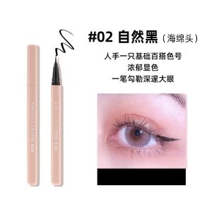 Waterproof Smudge-Proof Fine Tip Color Eyeliner Pen Beginner Friendly Brown White Gel Pen for Any Skin Type Eye Makeup Tool