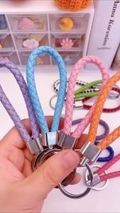 AI-C1198 Keychain Ganci Tali Anyaman Multifungsi / Gantungan Kunci Kulit Braided Kepang Aksesoris