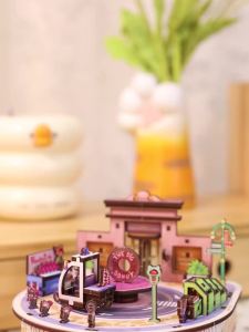 MU Zootopia Wooden Music Box 3D Puzzle DIY Assembly Kit Brain Teaser Office Decor Birthday Christmas Halloween Gift