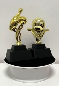 Bowling Plastic Trophy AUS-MF003 & BE-PF02 Screw Medal (Hadiah Sukan Sekolah Dan Anugerah Cemerlang) Piala Cenderahati.