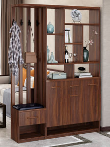 New Chinese Style Entrance Hall Cabinet Integrated Shoe Cabinet Living Room Partition Screen Decorative Hall Cabinet Wine Cabinet