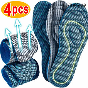 1/2Pairs Memory Foam Orthopedic Insoles Shoes Antibacterial Deodorization Sweat Absorption Insert Sport Shoes Running Pads for Men Women