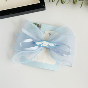 Sanrio Double Layer Classic Butterfly Knot Hair Clips for Girls Versatile Netted Hair Accessories Childrens Top Clips