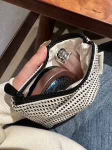 Túi Đựng Mỹ Phẩm Nhỏ Túi Vải Bạt Túi Đựng Mỹ Phẩm Túi Đựng Son Môi Túi Đựng Tai Nghe Túi Vuông Nhỏ Túi Vải Bạt