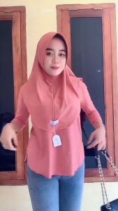 Kaos Panjang Wanita Dewasa Lengan Panjang Oval