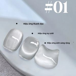 Sơn Móng Tay Gel Mắt Mèo Thủy Tinh Trong Suốt Màu Hồng Cam WS Thu Đông 1-12 Chiếc Bán Chạy Dụng Cụ Trang Trí Móng 10ml