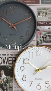 12 Inches Quartz Silent Wall Clock: A Modern Nordic Minimalist Plastic Wall Clock