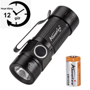 X29 LED Đèn Pin Mini Di Động 12 HR Độ Bền Chống Nước Câu Cá Đi Bộ Đường Dài Trẻ Em Nữ Ba Lô Đèn Pin CR123A Kèm Pin